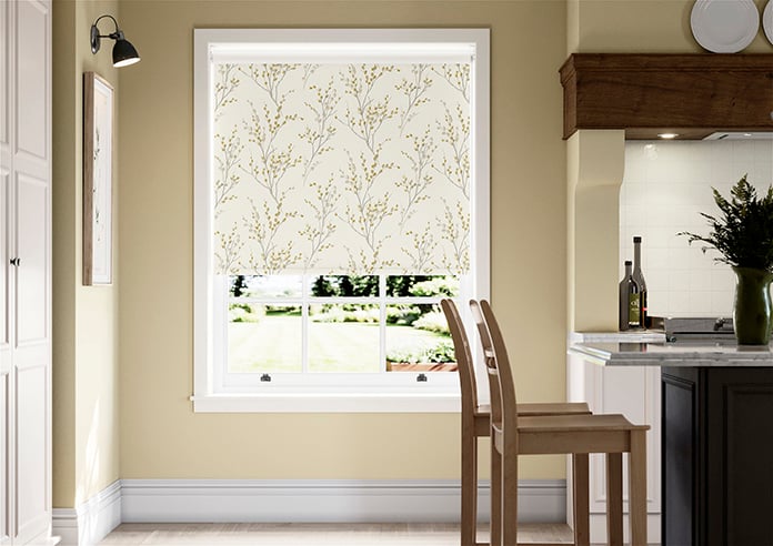 Laura Ashley Pussy Willow, Ochre Yellow - Roller Blind - Image 3